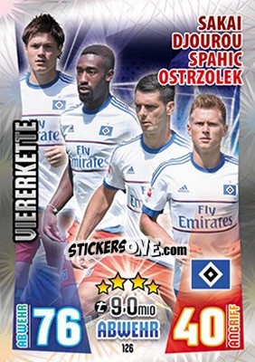 Sticker Gōtoku Sakai / Johan Djourou / Emir Spahic / Matthias Ostrzolek