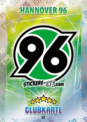 Sticker Clubkarte - German Fussball Bundesliga 2015-2016. Match Attax n. 127 - Topps