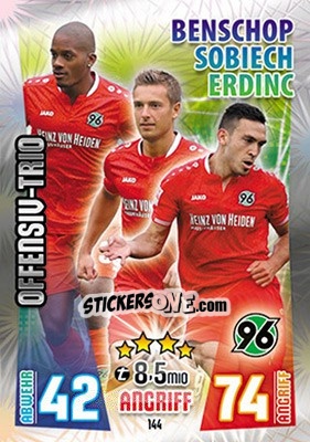 Sticker Charlison Benschop / Artur Sobiech / Mevlüt Erdinç