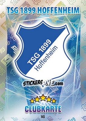 Sticker Clubkarte - German Fussball Bundesliga 2015-2016. Match Attax - Topps