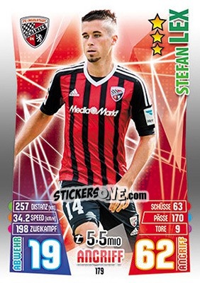 Figurina Stefan Lex - German Fussball Bundesliga 2015-2016. Match Attax - Topps