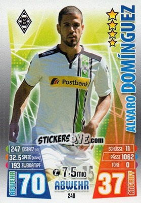Sticker Alvaro Domínguez - German Fussball Bundesliga 2015-2016. Match Attax - Topps