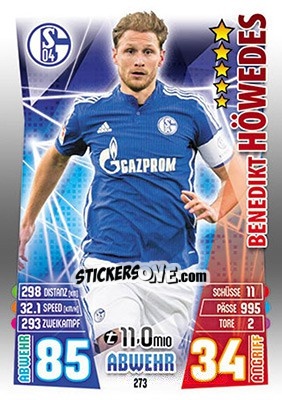 Figurina Benedikt Höwedes - German Fussball Bundesliga 2015-2016. Match Attax - Topps