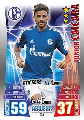 Cromo Júnior Caiçara - German Fussball Bundesliga 2015-2016. Match Attax - Topps