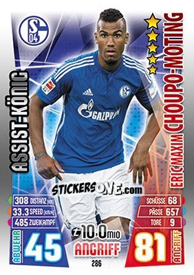 Cromo Eric Maxim Choupo-Moting - German Fussball Bundesliga 2015-2016. Match Attax - Topps