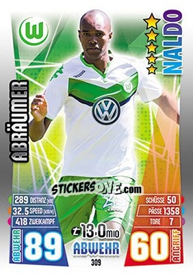 Figurina Naldo - German Fussball Bundesliga 2015-2016. Match Attax - Topps