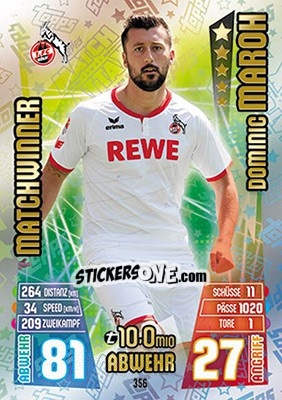 Figurina Dominic Maroh - German Fussball Bundesliga 2015-2016. Match Attax - Topps