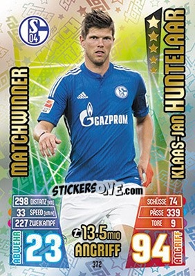 Sticker Klaas-Jan Huntelaar - German Fussball Bundesliga 2015-2016. Match Attax - Topps