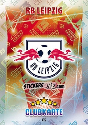 Sticker Clubkarte - German Fussball Bundesliga 2015-2016. Match Attax - Topps