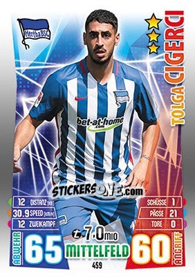 Figurina Tolga Cigerci - German Fussball Bundesliga 2015-2016. Match Attax - Topps