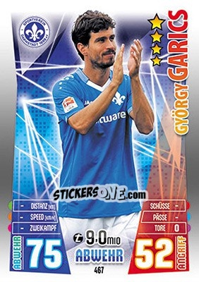Sticker György Garics - German Fussball Bundesliga 2015-2016. Match Attax - Topps