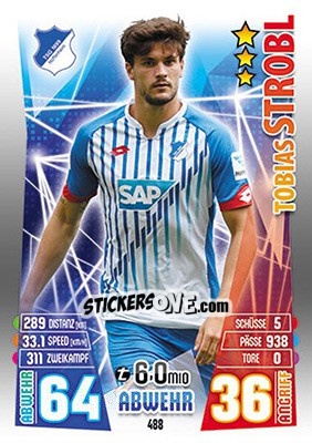 Sticker Tobias Strobl - German Fussball Bundesliga 2015-2016. Match Attax - Topps