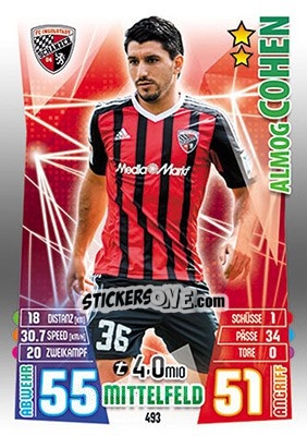 Sticker Almog Cohen - German Fussball Bundesliga 2015-2016. Match Attax - Topps