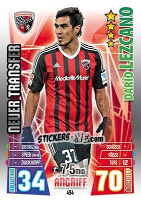 Sticker Dario Lezcano - German Fussball Bundesliga 2015-2016. Match Attax - Topps