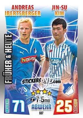 Sticker Andreas Ibertsberger / Jin-Su Kim - German Fussball Bundesliga 2015-2016. Match Attax - Topps