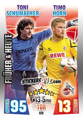 Sticker Toni Schumacher / Timo Horn