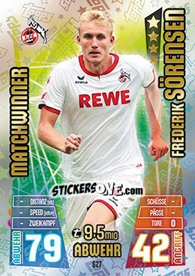 Figurina Frederik Sörensen - German Fussball Bundesliga 2015-2016. Match Attax - Topps