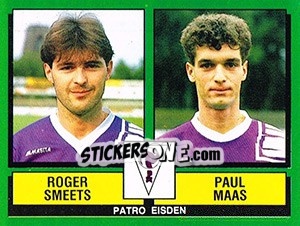 Figurina Roger Smeets / Paul Maas - Football Belgium 1988-1989 n. 382 - Panini