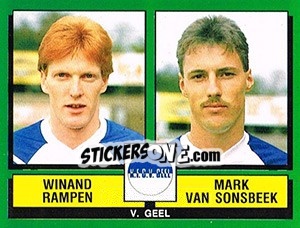 Sticker Winand Rampen / Mark Van Sonsbeek - Football Belgium 1988-1989 n. 390 - Panini