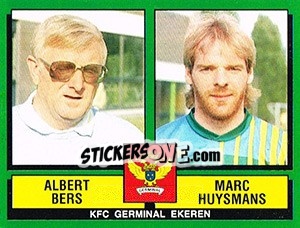 Sticker Albert Bers / Marc Huysmans - Football Belgium 1988-1989 n. 399 - Panini