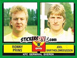 Figurina Ronny Prins / Joel Bartholomeeussen - Football Belgium 1988-1989 - Panini