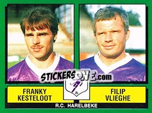 Figurina Franky Kesteloot / Filip Vlieghe - Football Belgium 1988-1989 n. 408 - Panini