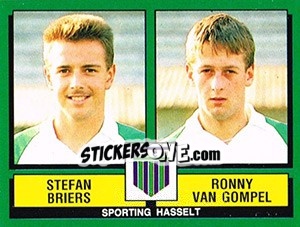 Figurina Stefan Briers / Ronny Van Gompel - Football Belgium 1988-1989 n. 413 - Panini