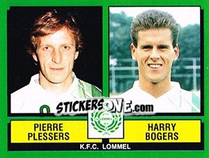 Figurina Pierre Plessers / Harry Bogers - Football Belgium 1988-1989 n. 418 - Panini