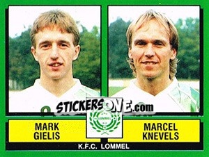 Sticker Mark Gielis / Marcel Knevels - Football Belgium 1988-1989 n. 420 - Panini
