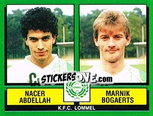 Cromo Nacer Abdellah / Marnik Bogaerts - Football Belgium 1988-1989 n. 421 - Panini