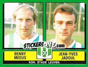 Figurina Benny Meeus / Jean-Yves Jadoul - Football Belgium 1988-1989 n. 434 - Panini