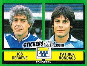 Cromo Jos Deraeve / Patrick Rondags - Football Belgium 1988-1989 n. 435 - Panini