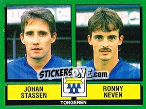 Figurina Johan Stassen / Ronny Neven - Football Belgium 1988-1989 n. 438 - Panini