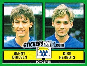 Figurina Benny Driesen / Dirk Herbots - Football Belgium 1988-1989 - Panini