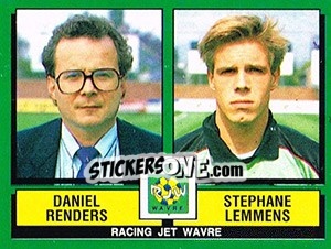 Figurina Daniel Renders / Stephane Lemmens - Football Belgium 1988-1989 n. 441 - Panini