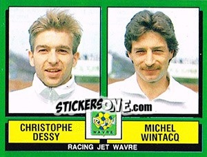 Figurina Christophe Dessy / Michel Wintacq - Football Belgium 1988-1989 - Panini