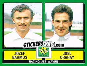 Cromo Jozef Barmos / Joel Crahay - Football Belgium 1988-1989 - Panini