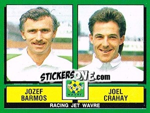 Sticker Jozef Barmos / Joel Crahay - Football Belgium 1988-1989 n. 443 - Panini