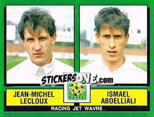 Sticker Ladislao Boloni / Peter Janecka - Football Belgium 1988-1989 - Panini