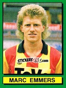 Sticker Marc Emmers - Football Belgium 1988-1989 n. 1 - Panini