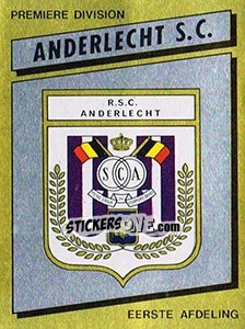 Cromo Armoiries Embleem - Football Belgium 1988-1989 - Panini