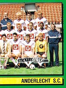 Figurina Equipe/Elftal - Football Belgium 1988-1989 n. 5 - Panini