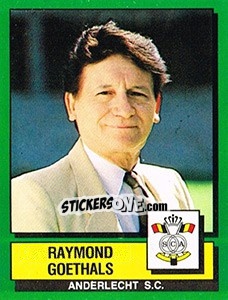 Figurina Raymond Goethals - Football Belgium 1988-1989 - Panini