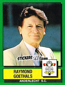 Figurina Raymond Goethals - Football Belgium 1988-1989 n. 6 - Panini
