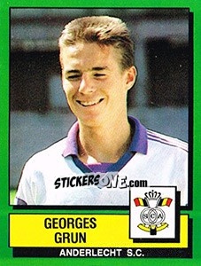 Figurina Georges Grun - Football Belgium 1988-1989 - Panini