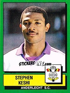 Cromo Stephen Keshi - Football Belgium 1988-1989 - Panini