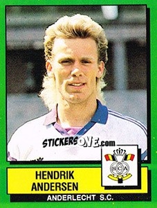 Figurina Hendrik Andersen - Football Belgium 1988-1989 - Panini