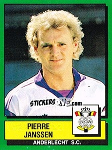 Sticker Pierre Janssen - Football Belgium 1988-1989 n. 13 - Panini