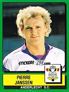 Figurina Pierre Janssen - Football Belgium 1988-1989 - Panini