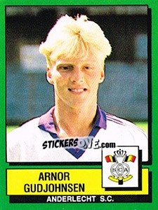 Sticker Arnor Gudjohnsen - Football Belgium 1988-1989 - Panini